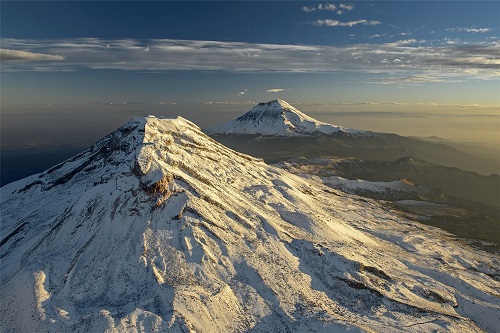 popocatpetl con nieve