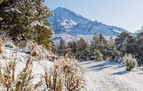 pico de orizaba con nieve