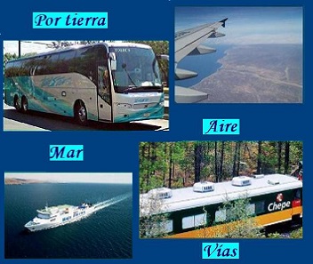 viaje por tierra, aire, vas y mar